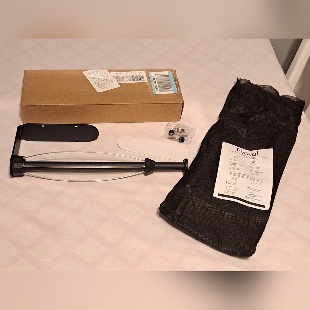 Fixwal Under Counter Paper Towel Holder Black